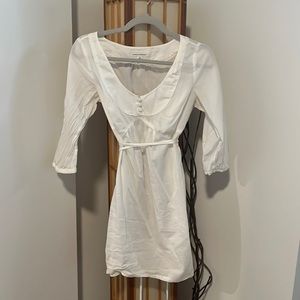 banana republic white dress